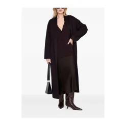 Nederdele^Anine Bing Bar Silk Skirt Brun