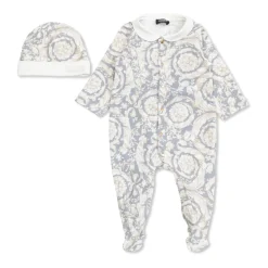 Bodystocking & Sæt<Versace Barocco Sleepsuit Set Hvid