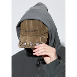 Huer, Kasketter & Hatte|Huer & Kasketter<Acne Studios Baseball Cap Brun