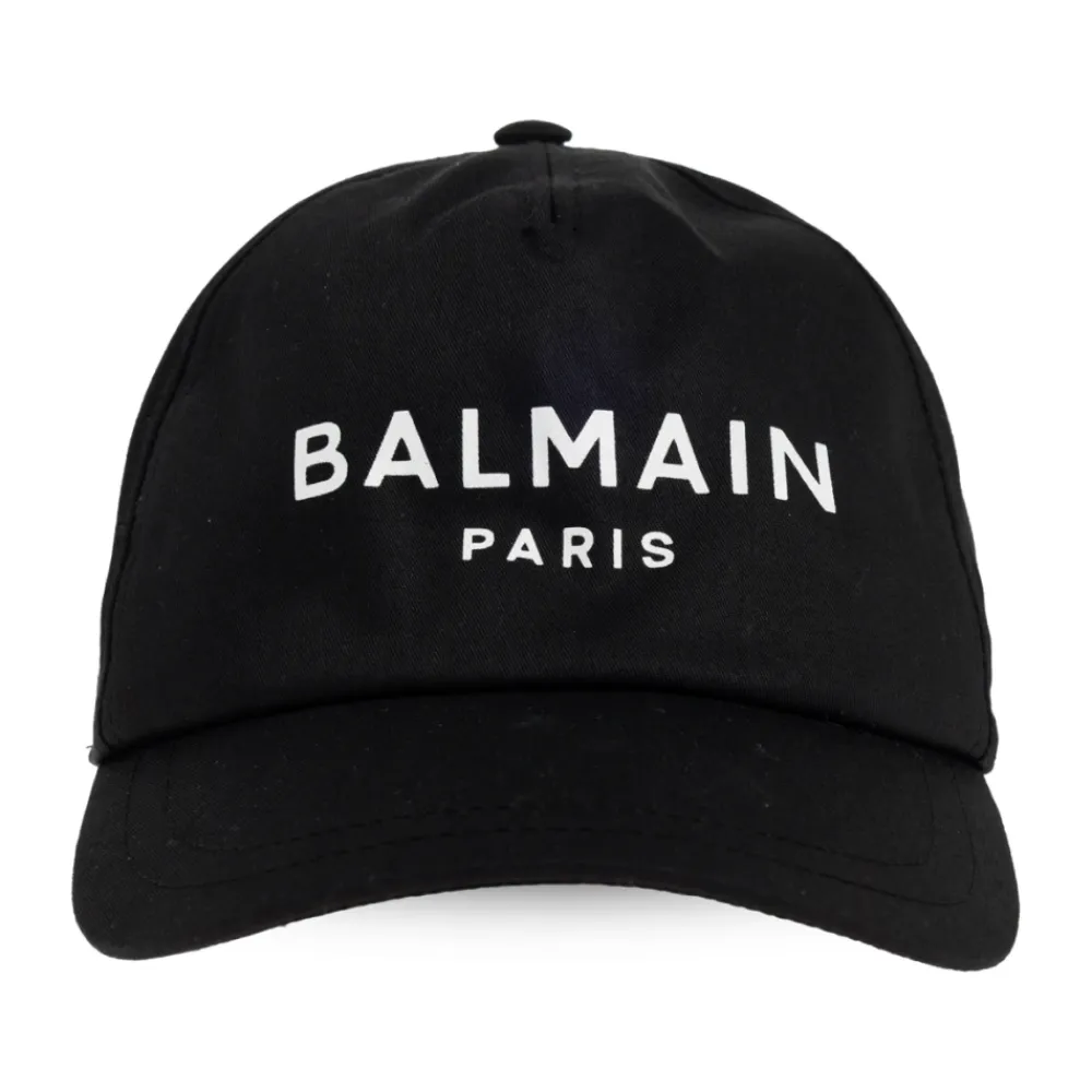 Huer & Kasketter<Balmain Baseball Cap Sort