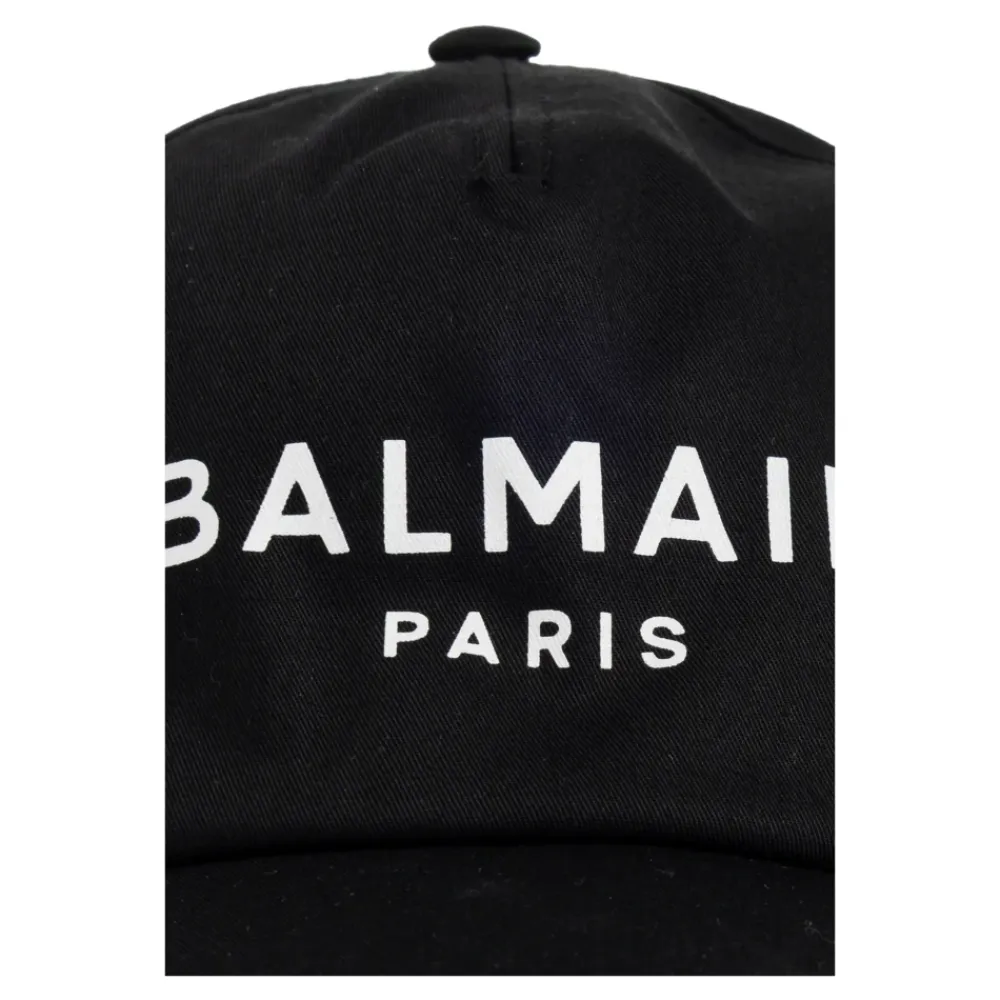 Huer & Kasketter<Balmain Baseball Cap Sort