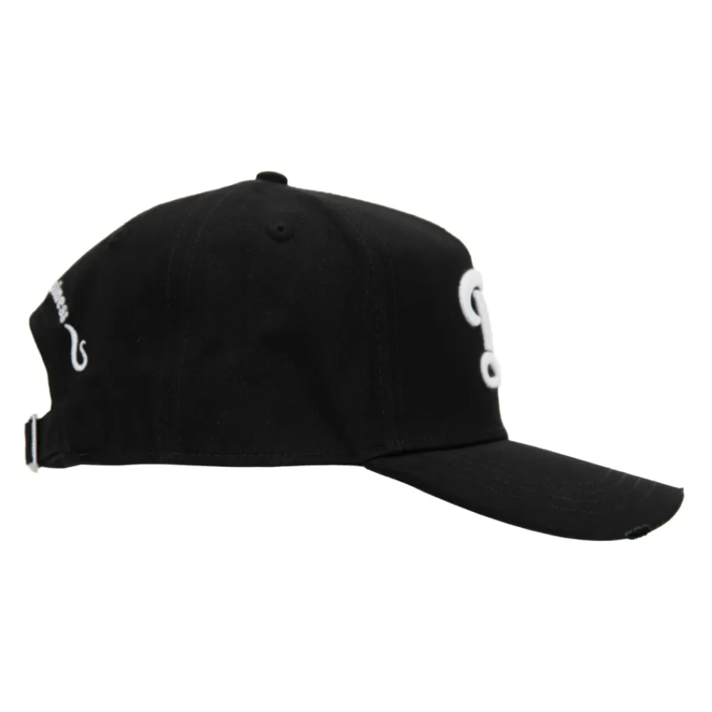 Huer, Kasketter & Hatte|Huer & Kasketter<Dsquared2 Baseballkasket med præget design og spænde Sort