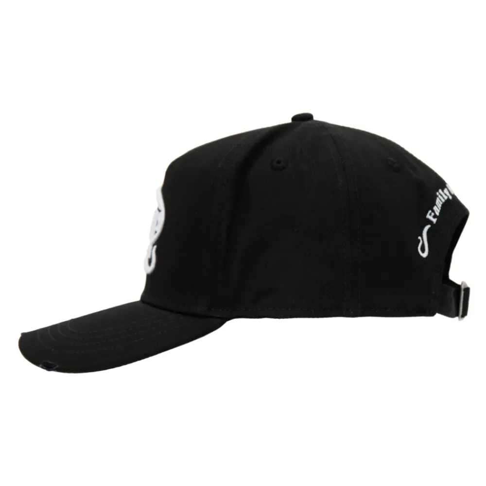 Huer, Kasketter & Hatte|Huer & Kasketter<Dsquared2 Baseballkasket med præget design og spænde Sort