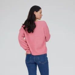 Sweatshirts<Basic Apparel - Claudine Scoop Neck - Fruit Dove Pink