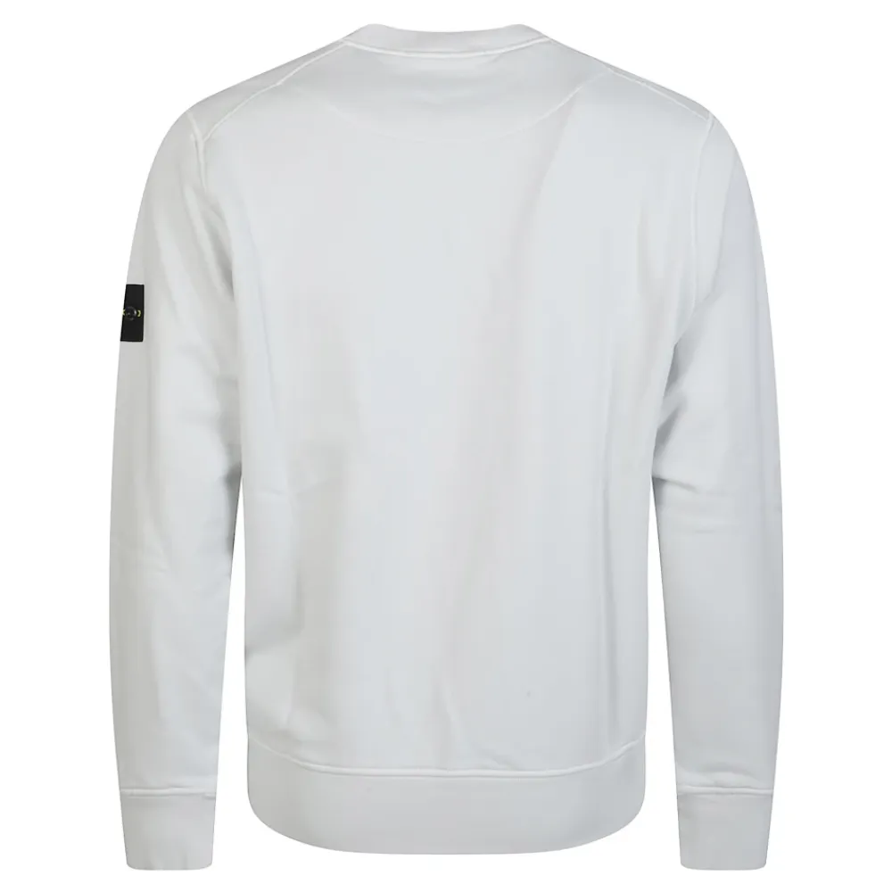 Trøjer|Sweatshirts<Stone Island Basic Logo Sweatshirt Blå