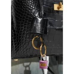 Tilbehør Til Tasker<Balenciaga BB Padlock Charm Pink