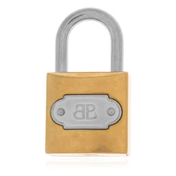Tilbehør Til Tasker^Balenciaga BB Padlock Charm Gul