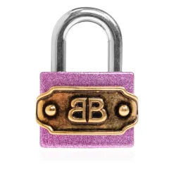 Tilbehør Til Tasker^Balenciaga BB Padlock Pendant Pink