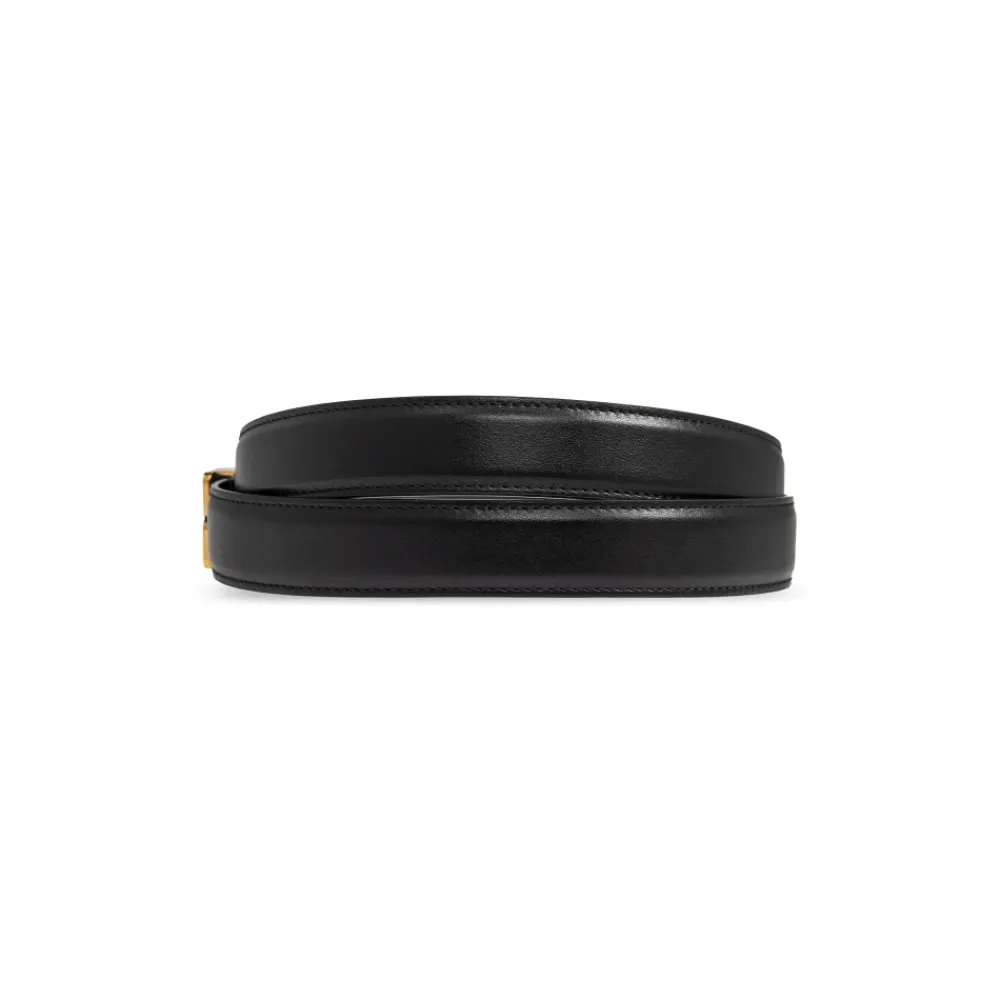 Bælter^Balenciaga BB Thin 25 Belt Sort