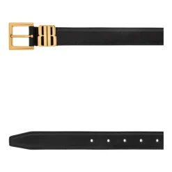 Bælter^Balenciaga BB Thin 25 Belt Sort