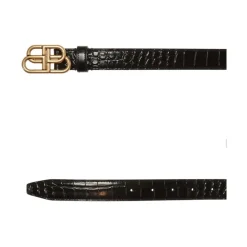 Bælter^Balenciaga BB Thin Belt Sort