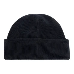 Huer, Kasketter & Hatte<Stone Island Beanie med Kompaslogo-patch Blå