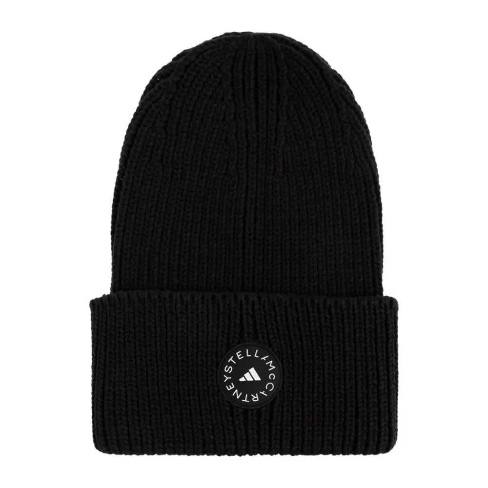 Huer & Kasketter^Adidas by Stella McCartney Beanie med logo Sort