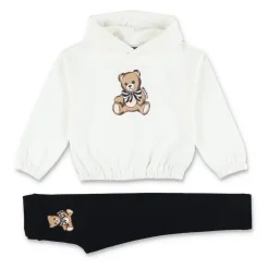 Bodystocking & Sæt<Moschino Bear Print Hoodie Leggings Sæt Hvid