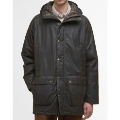 Frakker<Barbour Bedale Wax Parka Grøn
