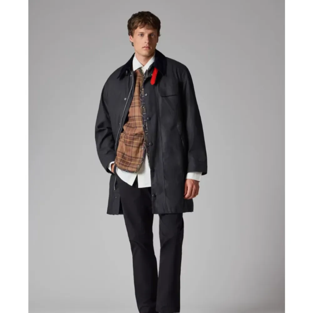 Frakker<Barbour Beeston Wax Jacket Blå