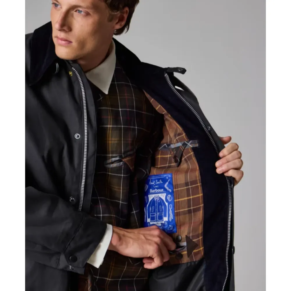Frakker<Barbour Beeston Wax Jacket Blå
