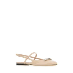 Ballerina Sko<Jimmy Choo Behagelige hjemmesko til ultimativ komfort Beige