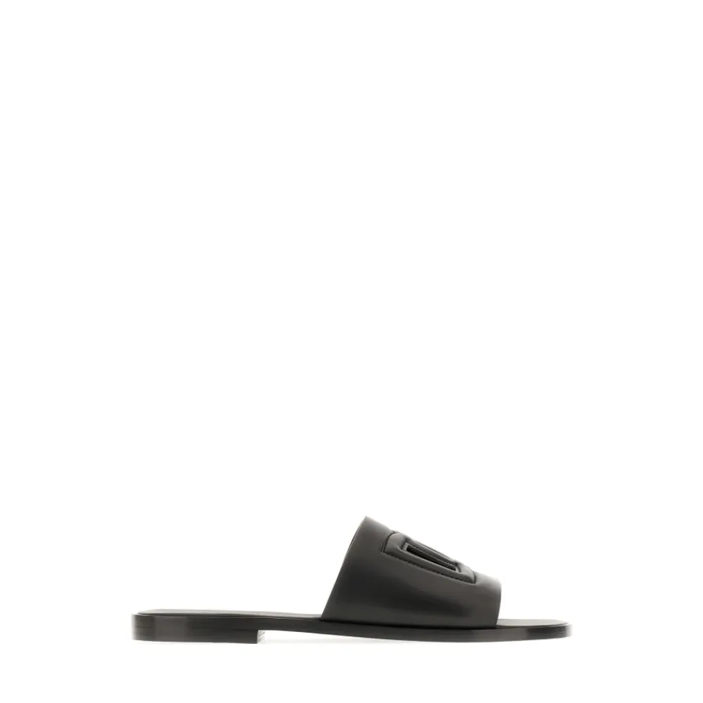 Sandaler<Dolce & Gabbana Behagelige Sandaler til Hverdagsbrug Sort