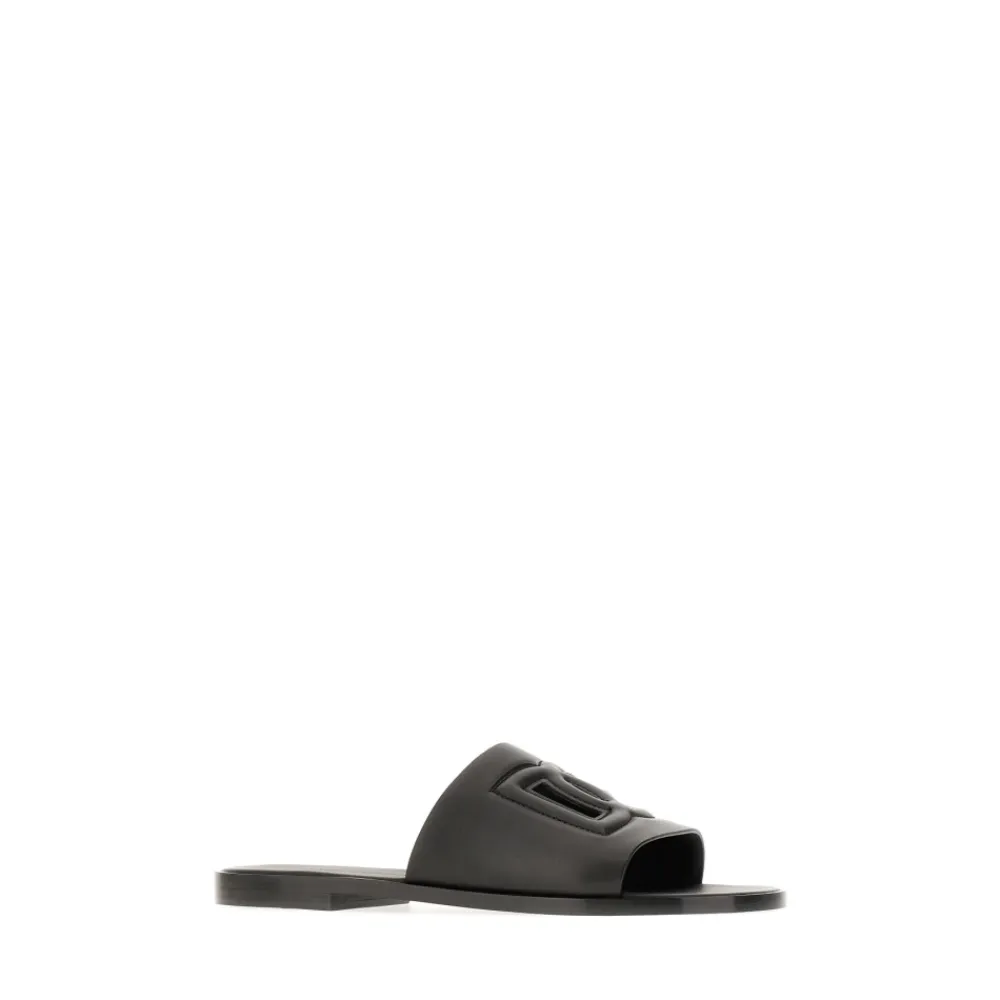 Sandaler<Dolce & Gabbana Behagelige Sandaler til Hverdagsbrug Sort