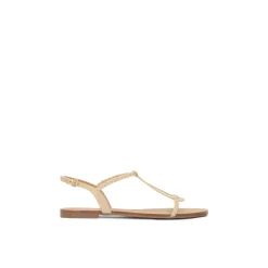Sandaler^Kazar farvede sandaler dekoreret med flettet rem Beige