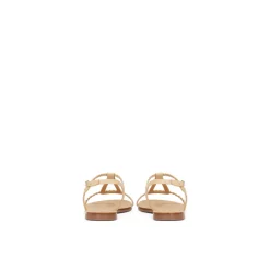 Sandaler^Kazar farvede sandaler dekoreret med flettet rem Beige
