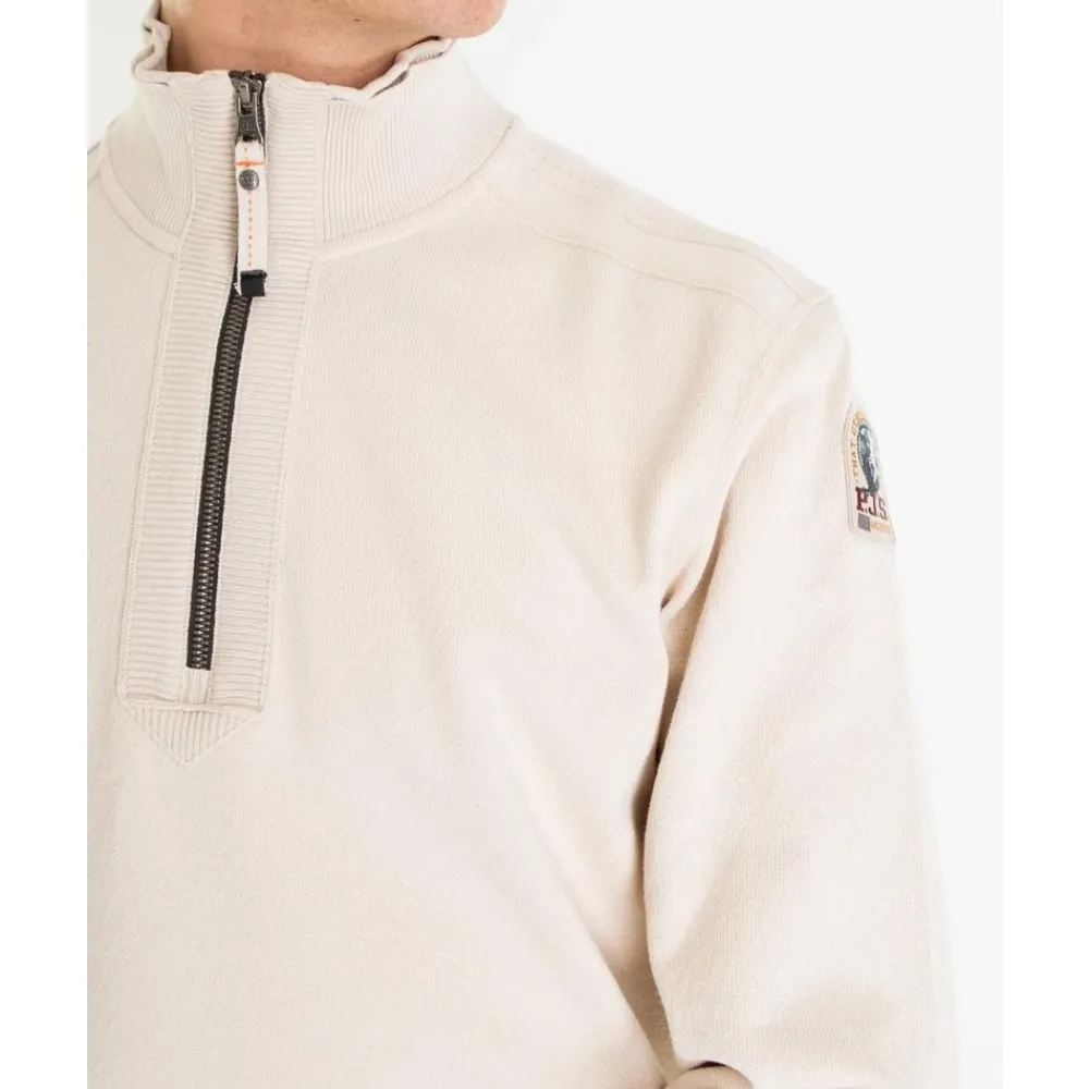 Strik^Parajumpers Half Zip Stilfuld Jakke Beige