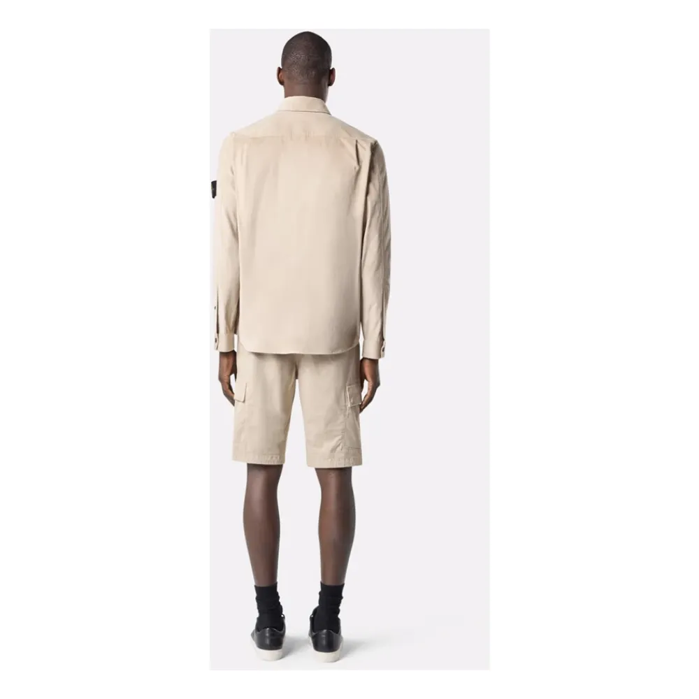 Jakker<Stone Island Jakke med Påsyede Lommer Beige