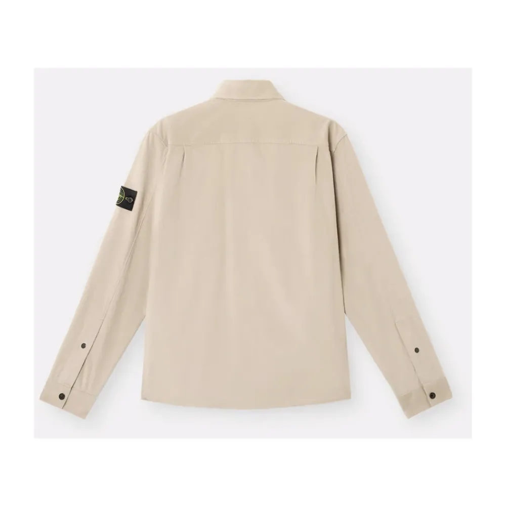 Jakker<Stone Island Jakke med Påsyede Lommer Beige