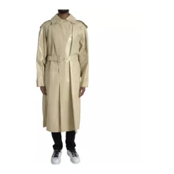 Frakker^Bottega Veneta Læder Trench Coat Jakke Beige