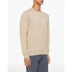 Trøjer|Sweatshirts<Stone Island Ribbed Crew Neck Sweater Beige