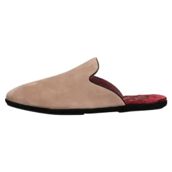 Hjemmesko^Dolce & Gabbana Ruskind Læder Slides Flade Sko Beige