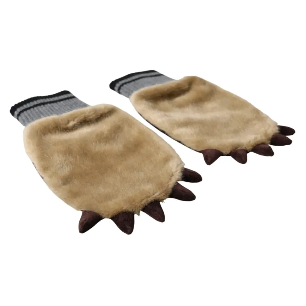 Handsker^Dolce & Gabbana Strikkede Pels Håndledshandsker Beige