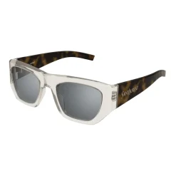 Solbriller<Saint Laurent Transparent Solbriller SL 740 Beige