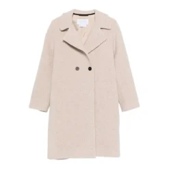 Frakker^Harris Wharf London Beige Uldfrakke AW25 Grå