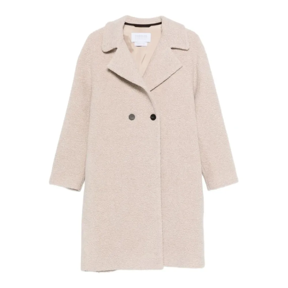 Frakker^Harris Wharf London Beige Uldfrakke AW25 Grå