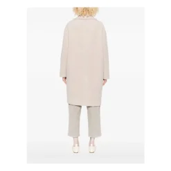 Frakker^Harris Wharf London Beige Uldfrakke AW25 Grå