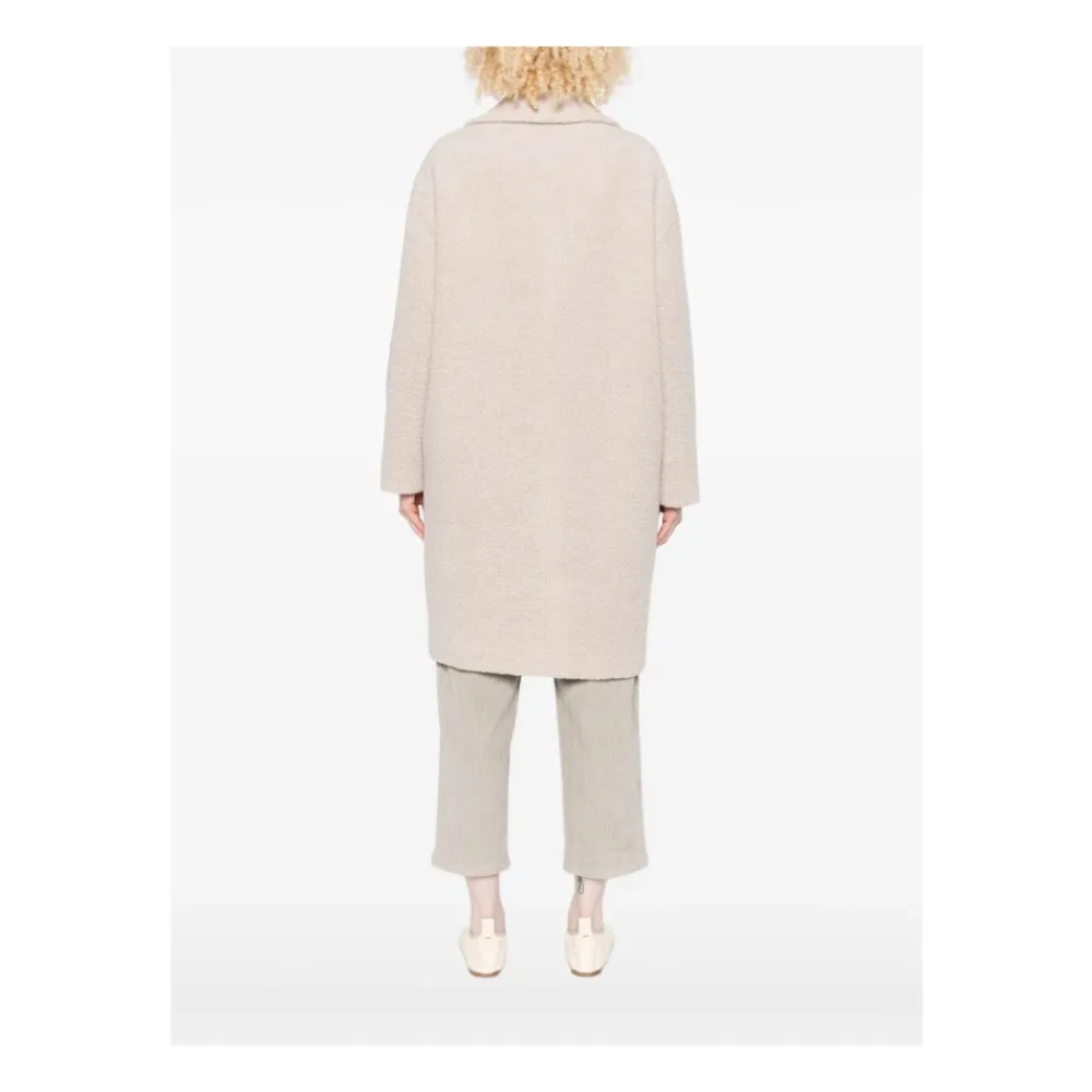 Frakker^Harris Wharf London Beige Uldfrakke AW25 Grå