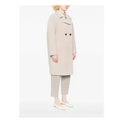 Frakker^Harris Wharf London Beige Uldfrakke AW25 Grå