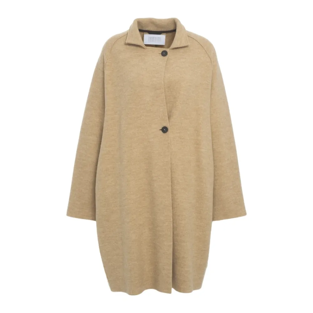 Frakker<Harris Wharf London Uldfrakke Elegant Knappelukning Beige