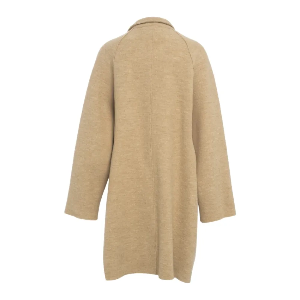 Frakker<Harris Wharf London Uldfrakke Elegant Knappelukning Beige