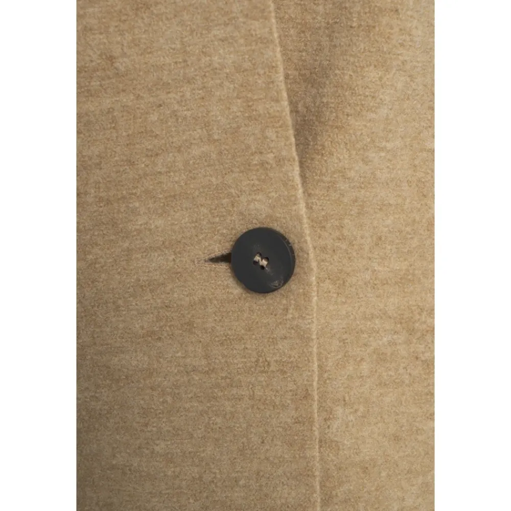 Frakker<Harris Wharf London Uldfrakke Elegant Knappelukning Beige