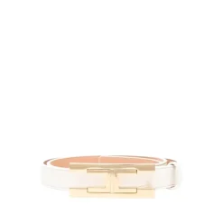 Bælter<Elisabetta Franchi Belt With Logo Hvid