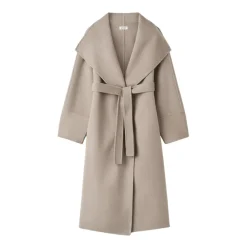 Frakker<Soft Goat Belted Coat Beige