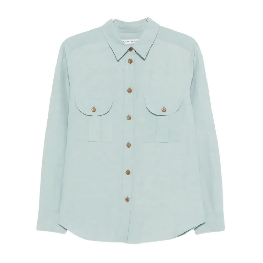 Bluser & Skjorter^Blazé Milano Berber Shirt Blå