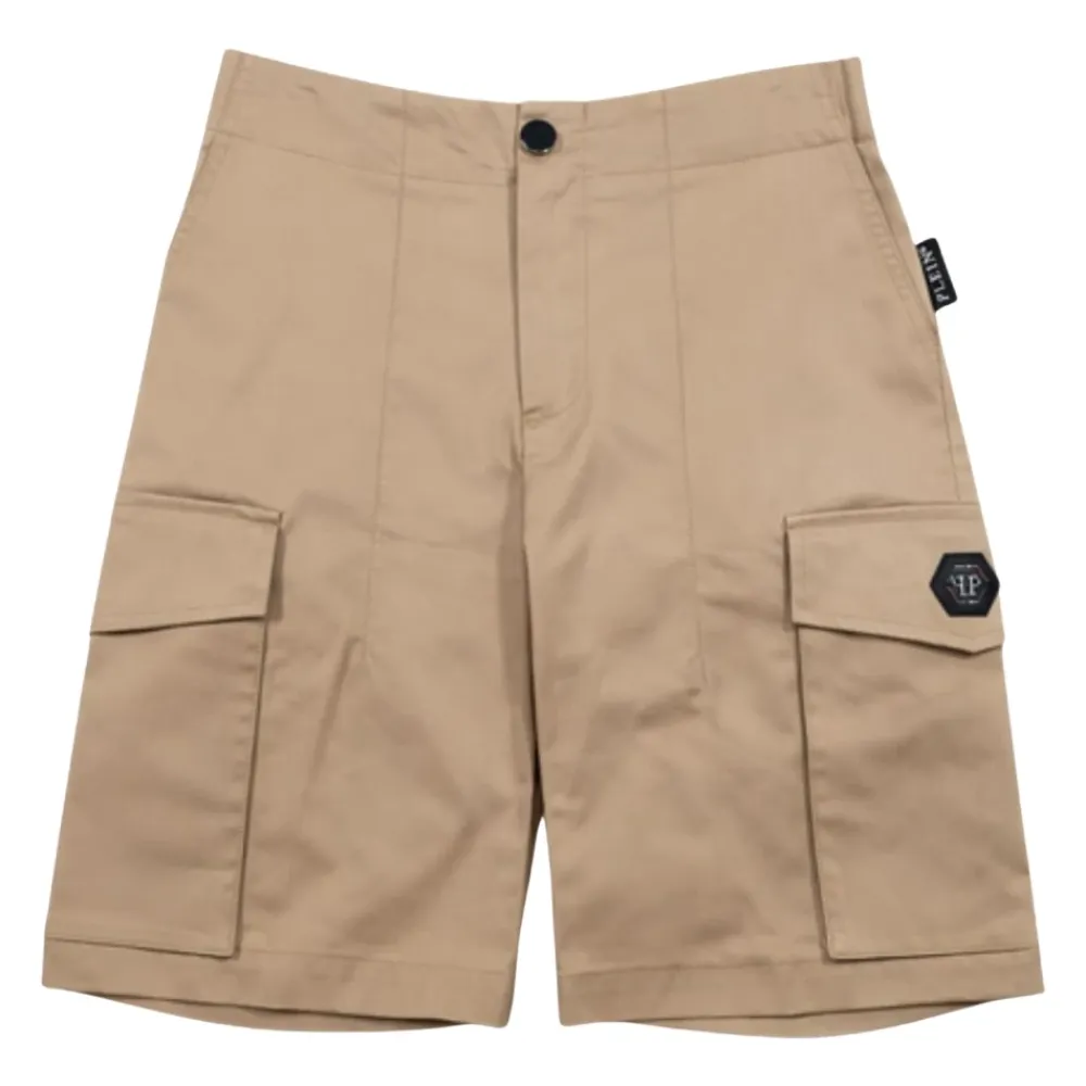 Underdele^Philipp Plein Bermuda Shorts Beige