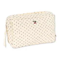 Tasker|Toilettasker^Konges Sløjd Big Toiletry Bag - Estate Dot Beige