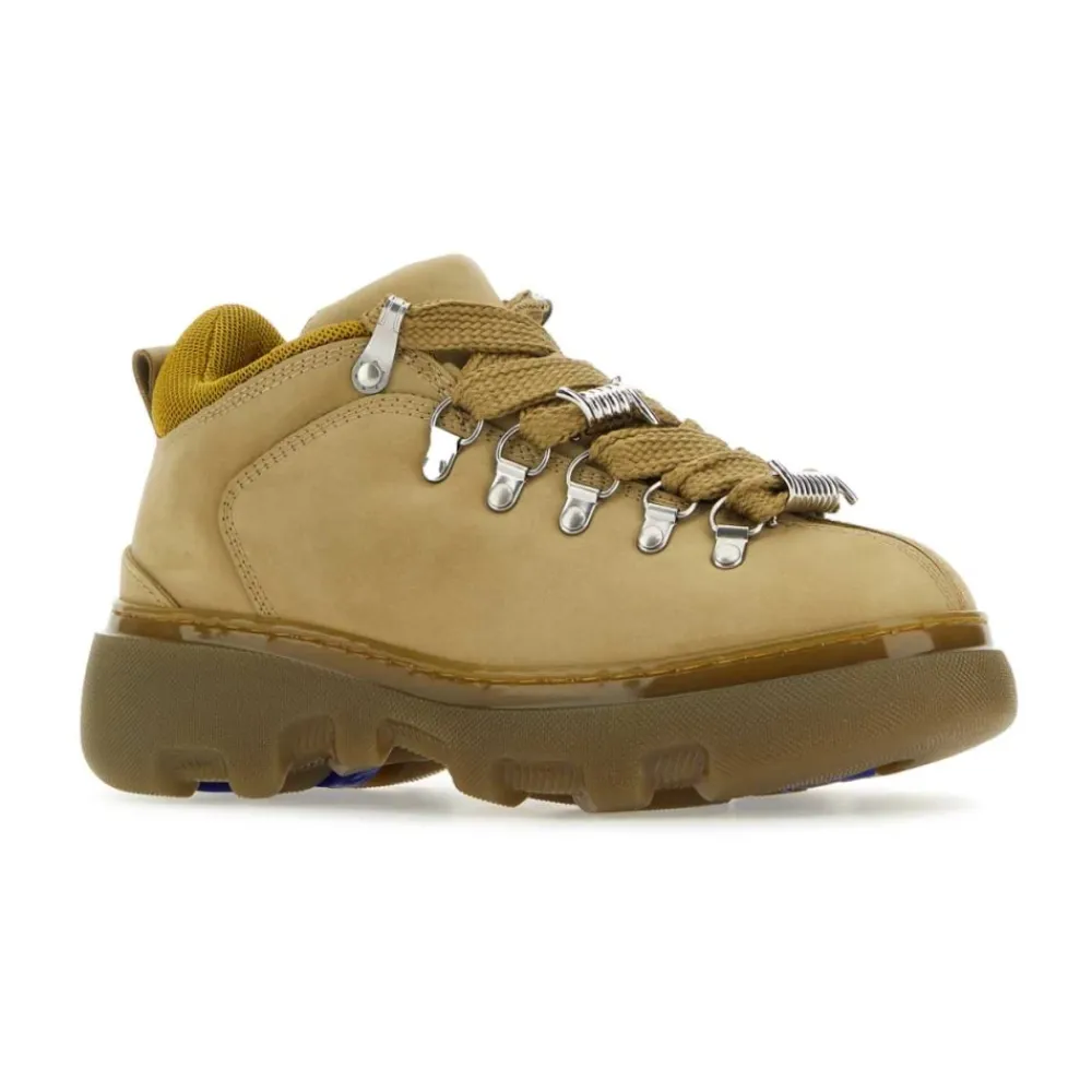 Sko<Burberry Biscuit Leather Sneakers Beige