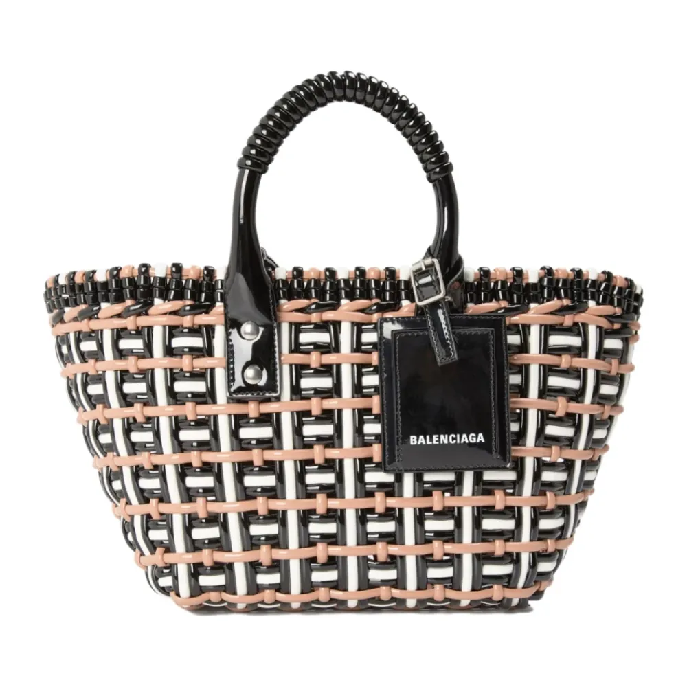 Indkøbstasker<Balenciaga Bistro Basket Braided Tote Bag Multifarvet