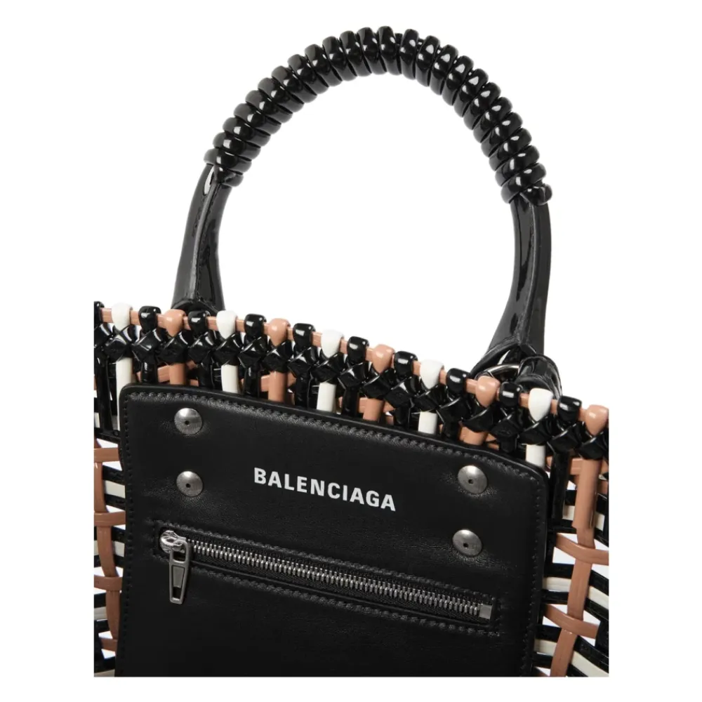 Indkøbstasker<Balenciaga Bistro Basket Braided Tote Bag Multifarvet